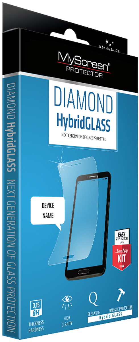 фото Защитное стекло MyScreen Diamond HybridGLASS EA Kit для Apple iPhone 6/6S, Transparent