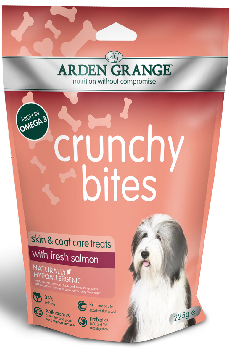 фото Лакомство для собак "Arden Grange", с лососем, 225 г AG Crunchy Bites rich in fresh salmon