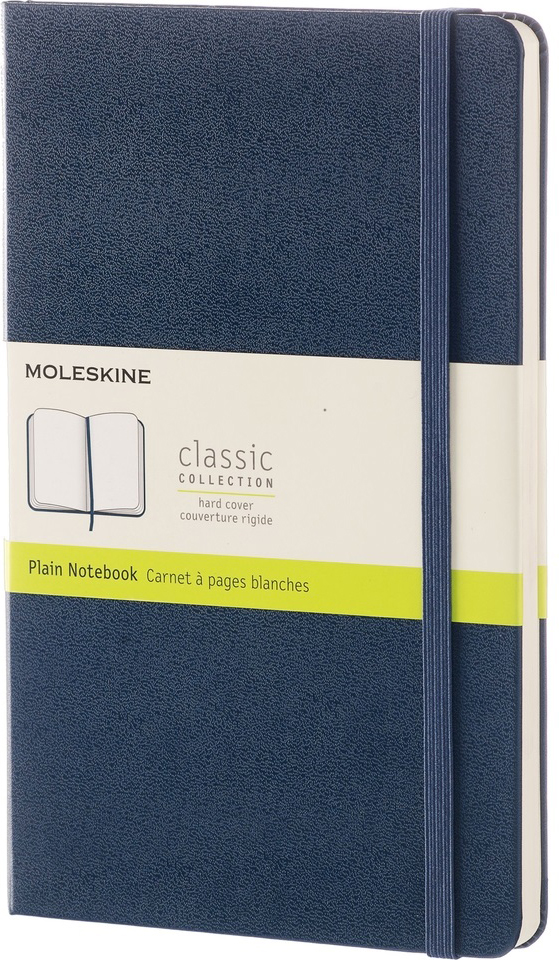 Moleskine Блокнот Classic Large 13 x 21 см 120 листов нелинованный цвет темно-синий Moleskine Блокнот Classic Large 13 x 21 см 120 листов нелинованный цвет темно-синий
