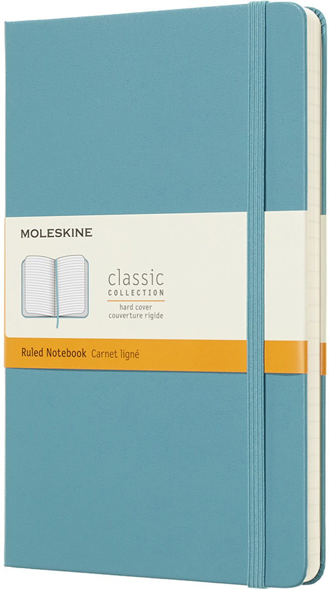 Moleskine Блокнот Classic Large 13 x 21 см 120 листов в линейку цвет голубой Moleskine Блокнот Classic Large 13 x 21 см 120 листов в линейку цвет голубой
