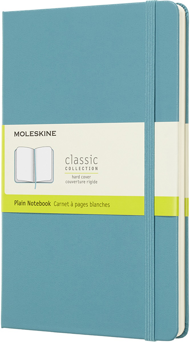 Moleskine Блокнот Classic Large 13 x 21 см 120 листов нелинованный цвет голубой Moleskine Блокнот Classic Large 13 x 21 см 120 листов нелинованный цвет голубой