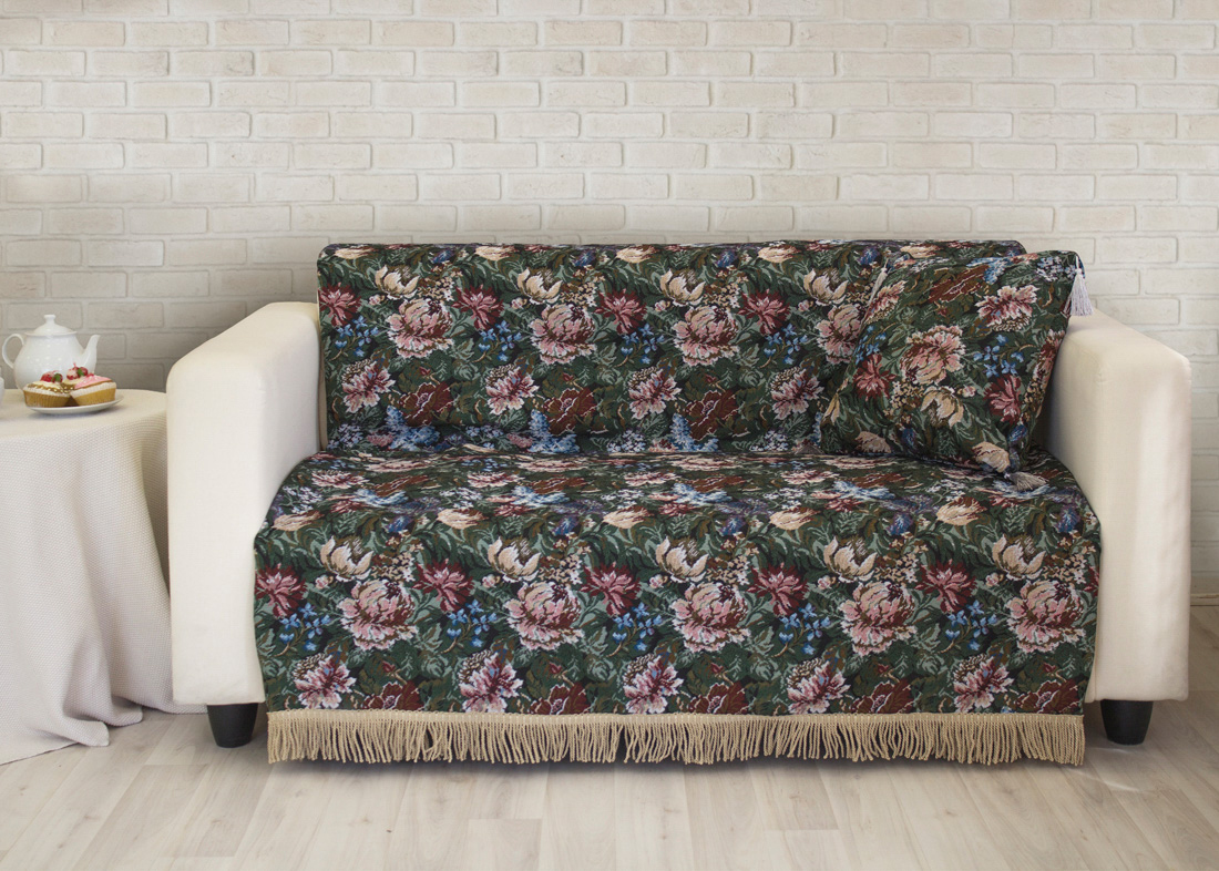 фото Покрывало на диван Les Gobelins "Jardin D'Amerique", 160 х 230 см