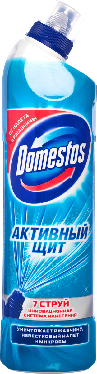 фото Чистящее средство Domestos "Активный щит", свежесть океана, 750 мл