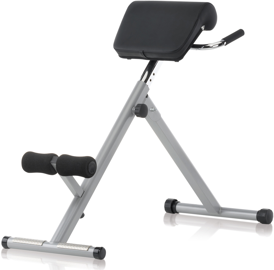 фото Скамья силовая Kettler "AXOS Back - Trainer Hyperextension Bench", складная, цвет: серый, черный, 45 х 85 х 107 см