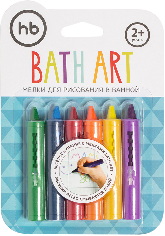 фото Happy Baby Мелки для рисования в ванной Bath Art 6 шт