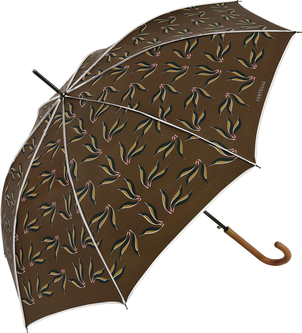 фото Зонт-трость мужской PERTEGAZ, полуавтомат, цвет: коричневый . 84176-2