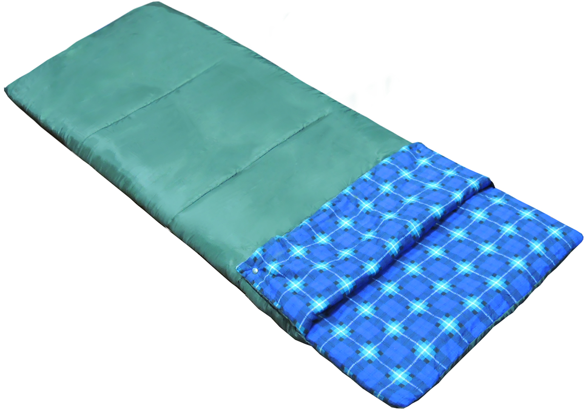 фото Спальный мешок Picrest "Camping", с утеплителем, цвет: темно-зеленый, 190 х 75 см