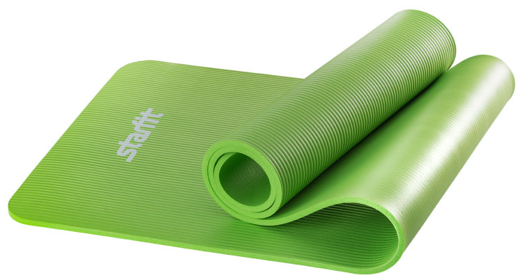 фото Коврик для йоги Starfit "FM-301", цвет: зеленый, 183 x 58 x 1 см