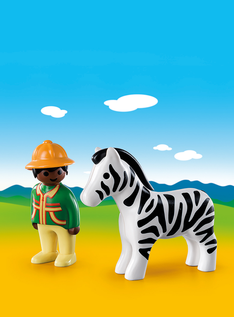 фото Playmobil Игровой набор Следопыт с зеброй