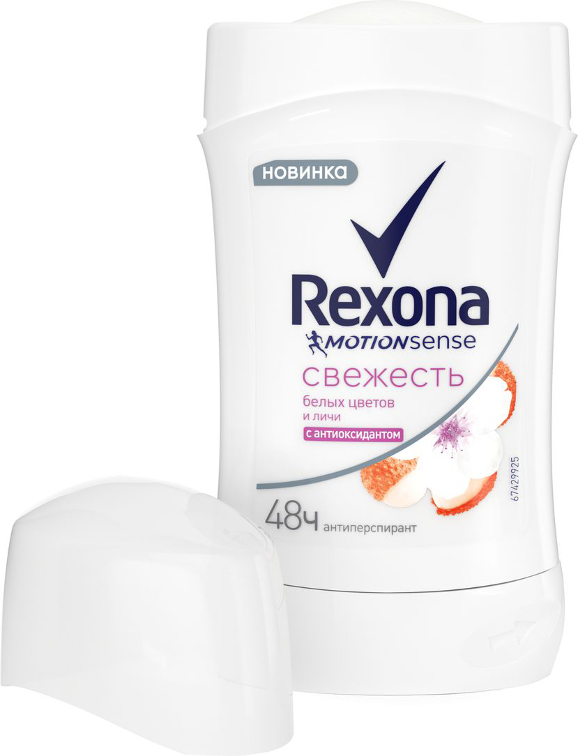 фото Антиперспирант-карандаш Rexona Свежесть белых цветов и личи, 40 мл