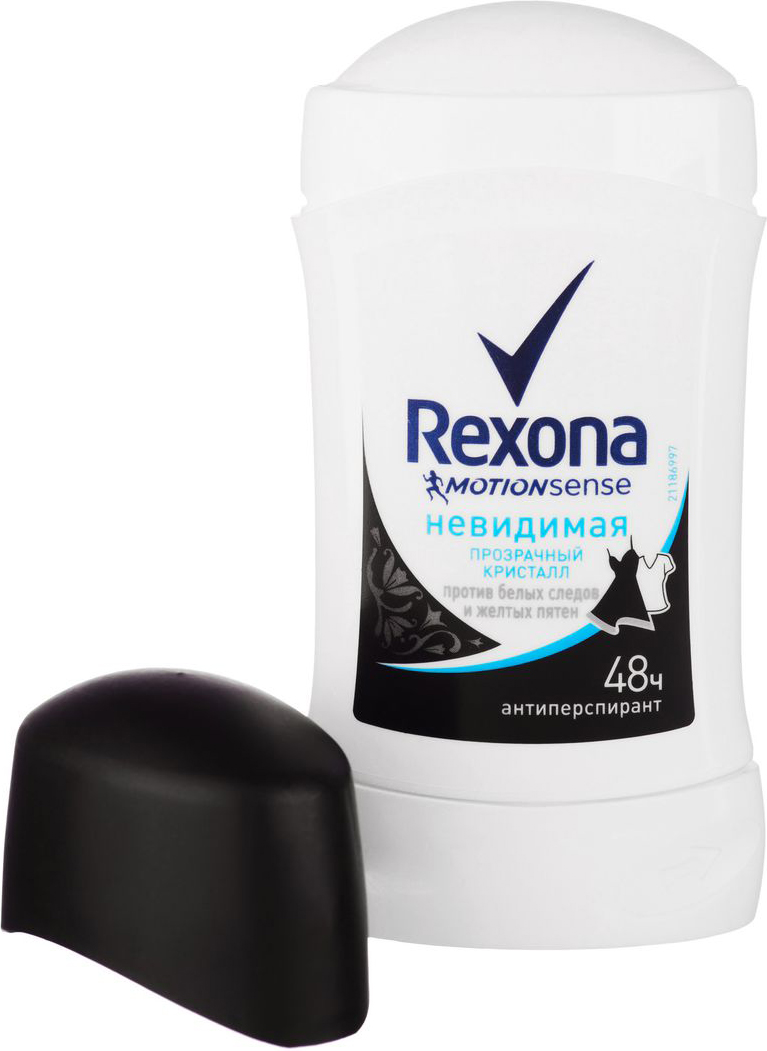 фото Rexona Антиперспирант-карандаш "Прозрачный кристалл", женский, 40 мл