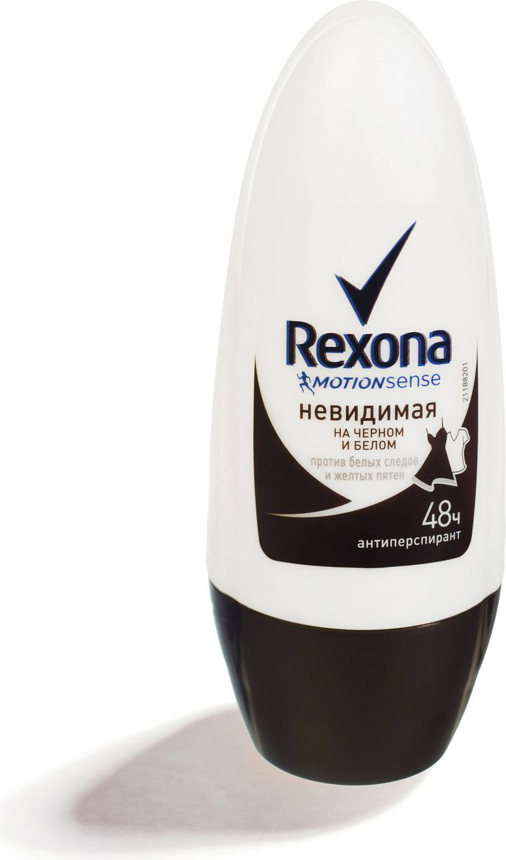 фото Антиперспирант-ролл Rexona Невидимая на черной и белой одежде, 50 мл