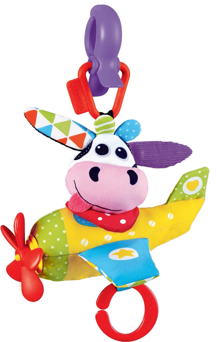 фото Yookidoo Мягкая музыкальная игрушка Коровка в самолете