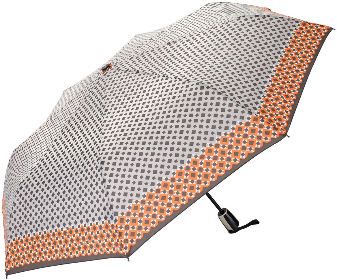 Зонт женский Doppler, автомат, 3 сложения, цвет: оранжевый. 7441465255