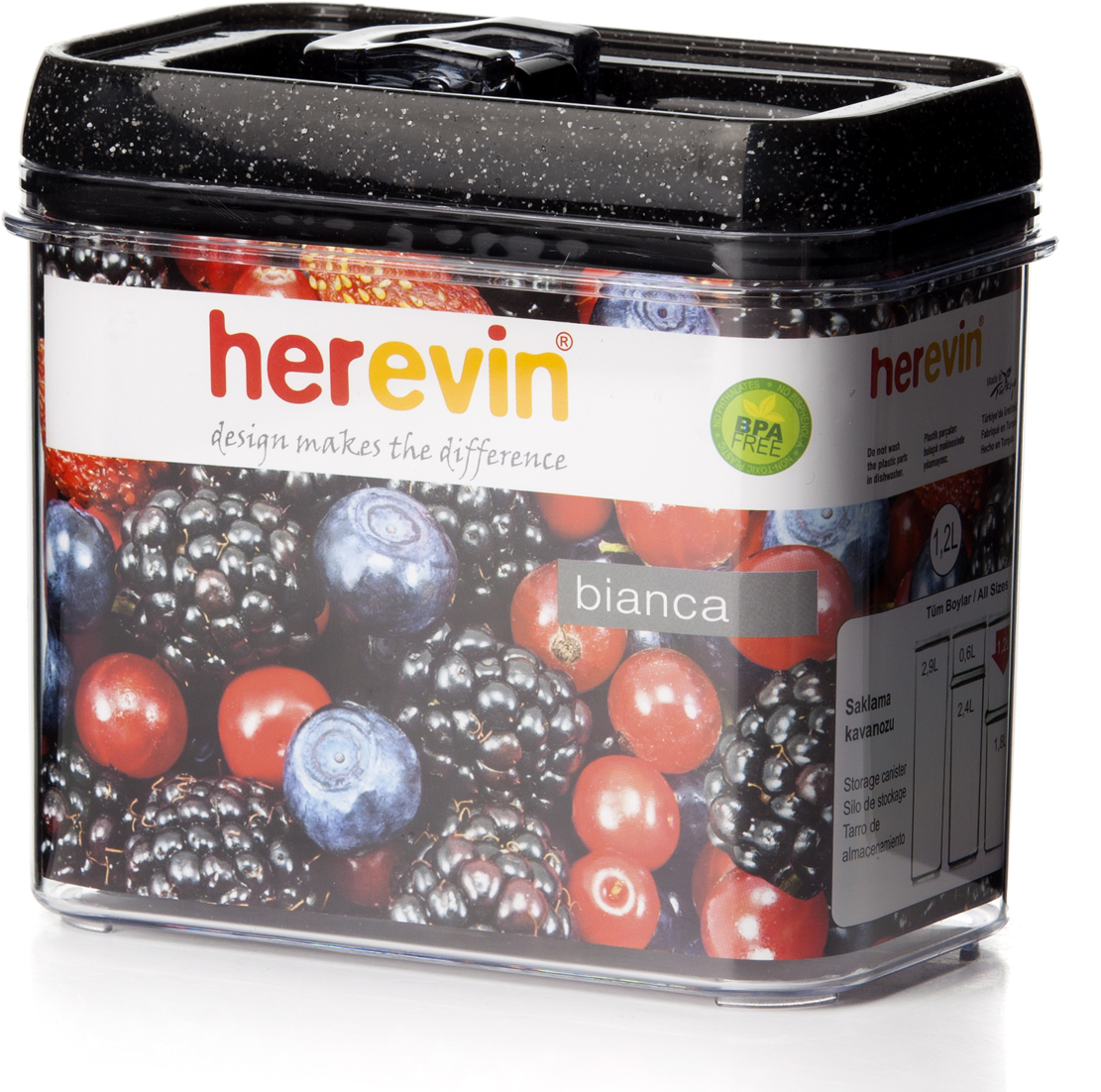 фото Контейнер для продуктов "Herevin", с вакуумной крышкой, 1,2 л