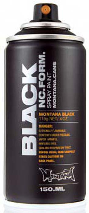 фото Montana Краска аэрозольная Black цвет черный 150 мл