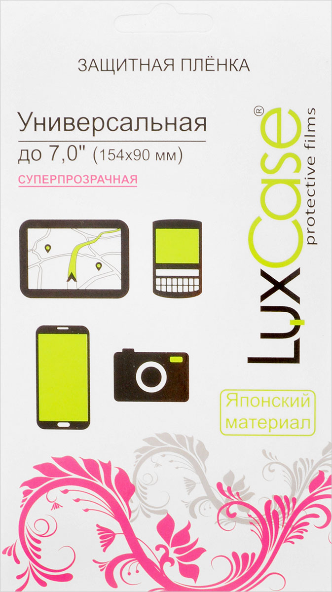 фото Luxcase универсальная защитная пленка для экрана 7'' (154x90 мм), суперпрозрачная