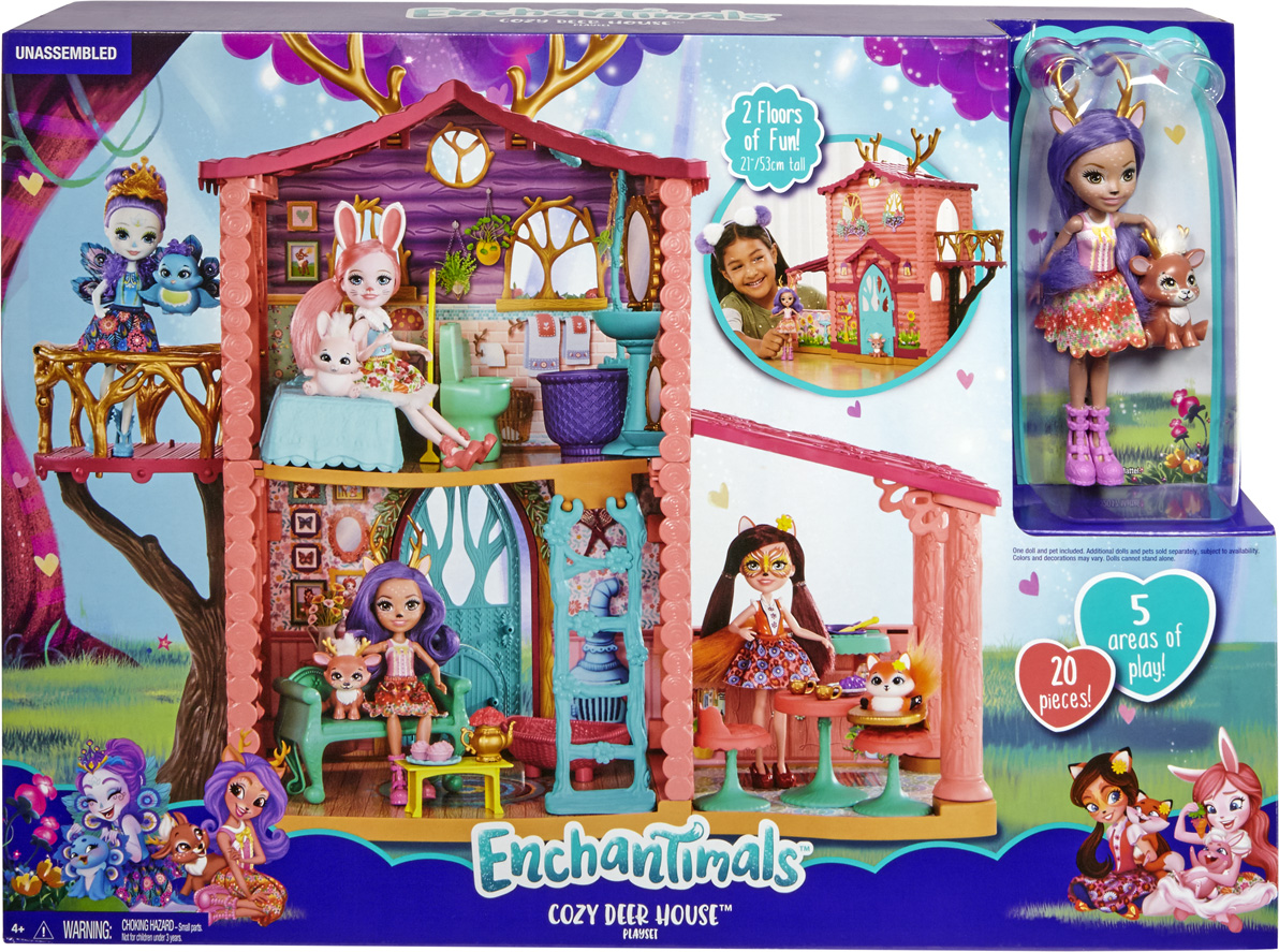 фото Enchantimals Игровой набор с куклой Домик Данессы Оленни Enchantimals / энчантималс