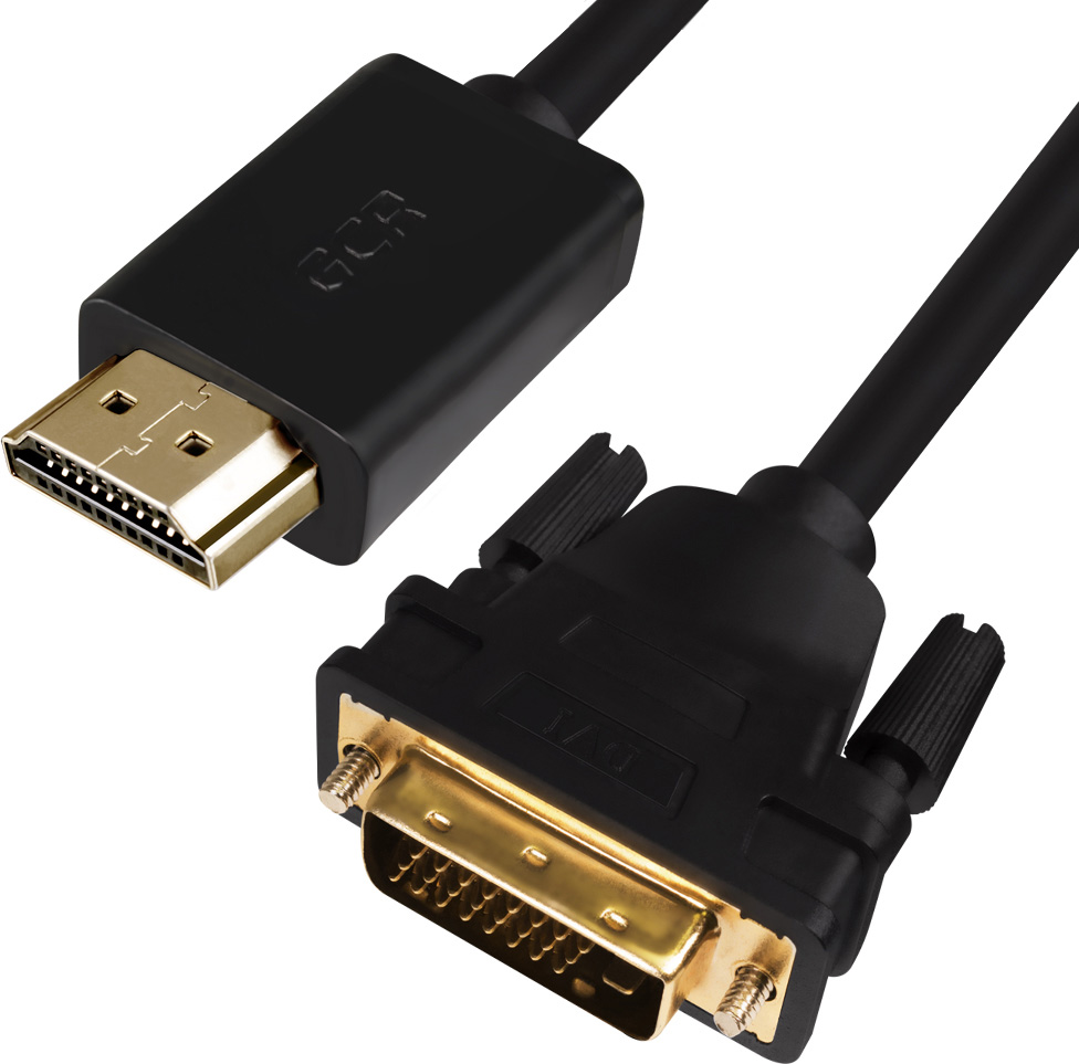 фото Greenconnect GCR-HD2DVI1, Black кабель HDMI/DVI (20 м)