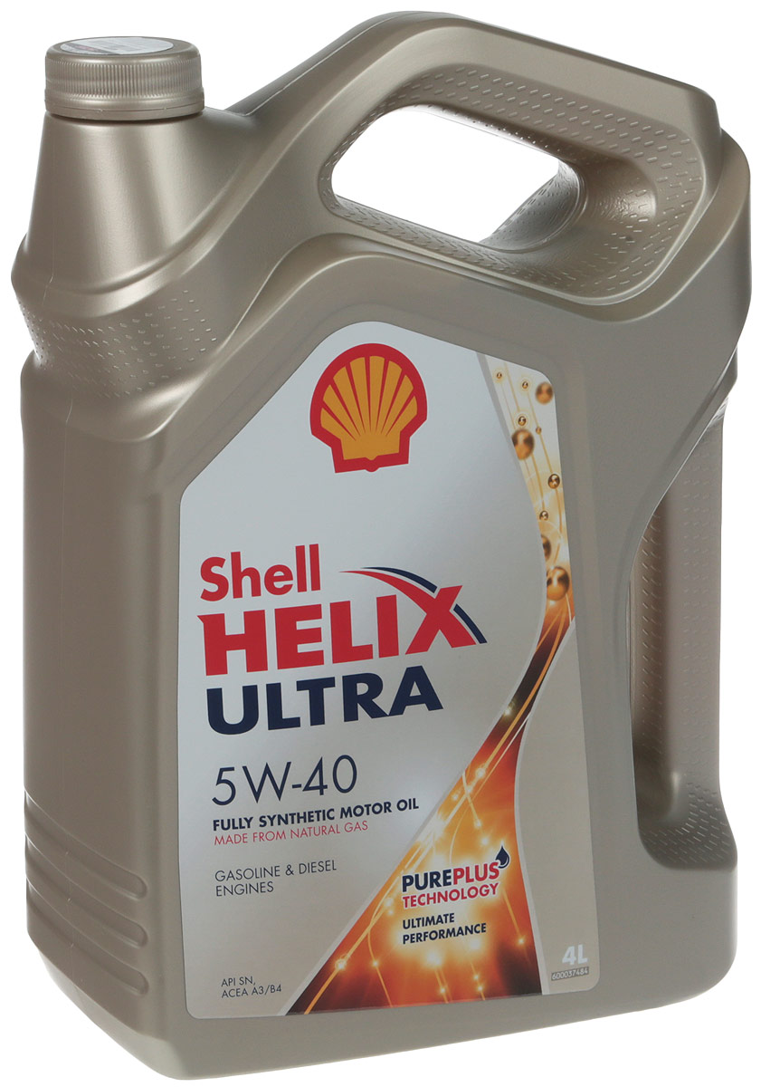 фото Моторное масло Shell Helix Ultra, синтетическое, 5W-40, 4 л