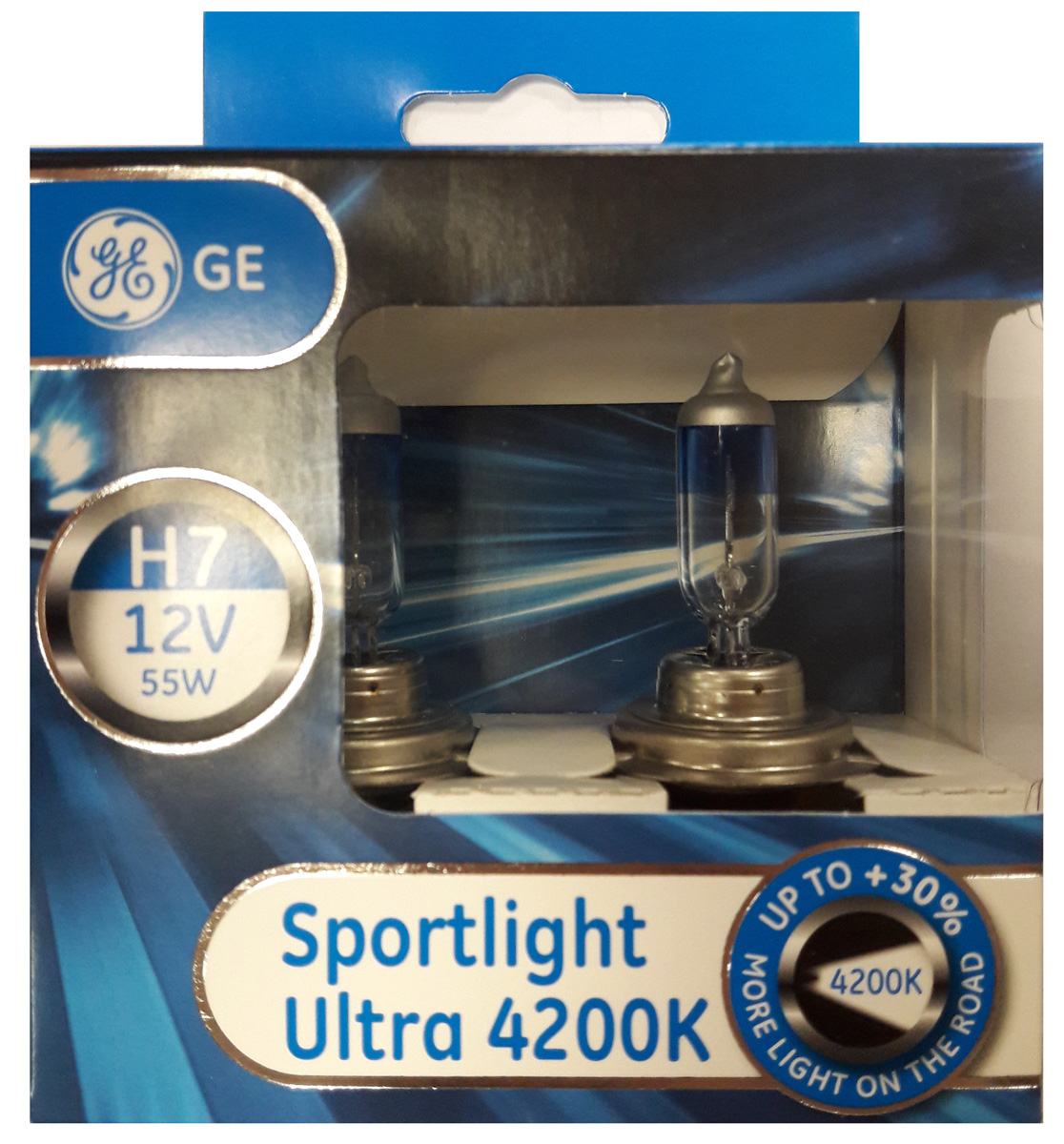 фото Лампа автомобильная General Electric "Sportlight Ultra", цоколь H7, 12V, 55W, 2 шт