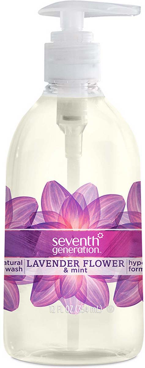 фото Жидкое мыло для рук Seventh Generation "Цветы лаванды и мята", гипоаллергенное, 354 мл