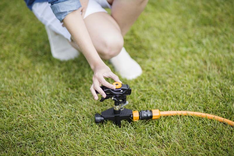 фото Дождеватель "Fiskars", импульсный, с клапаном, 36 х 19,5 х 6,6 см