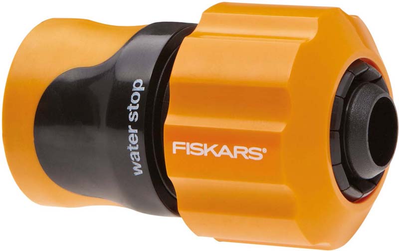 фото Коннектор шланга "Fiskars", с автостопом, 3/4 дюйма