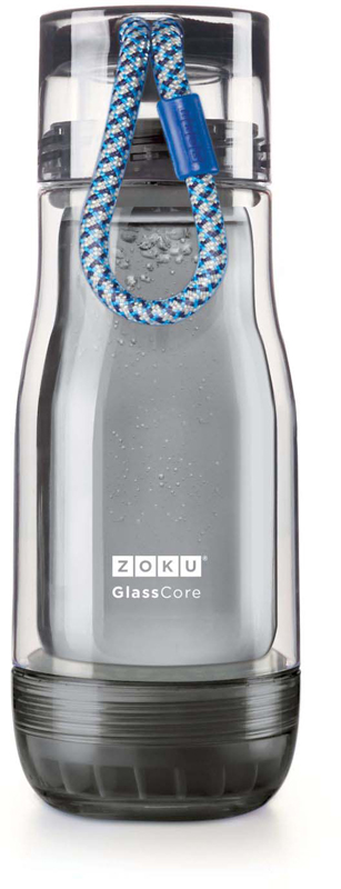 фото Бутылка для дома Zoku "Active", цвет: синий, 325 мл