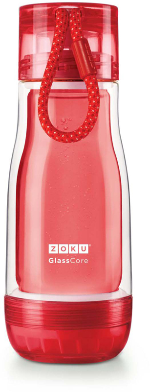фото Бутылка для дома "Zoku" , цвет: красный, 325 мл