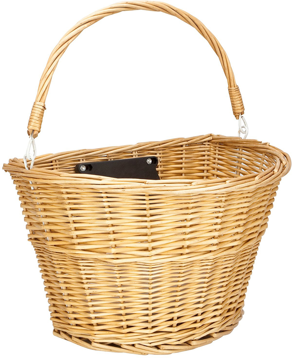 фото Велокорзина Schwinn "Wicker Basket", с крепежом, цвет: бежевый, 35 х 25,5 х 27 см