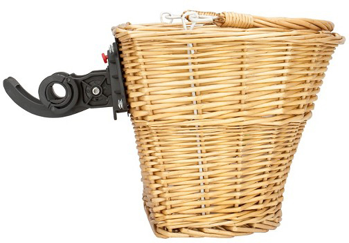 фото Велокорзина Schwinn "Wicker Basket", с крепежом, цвет: бежевый, 35 х 25,5 х 27 см