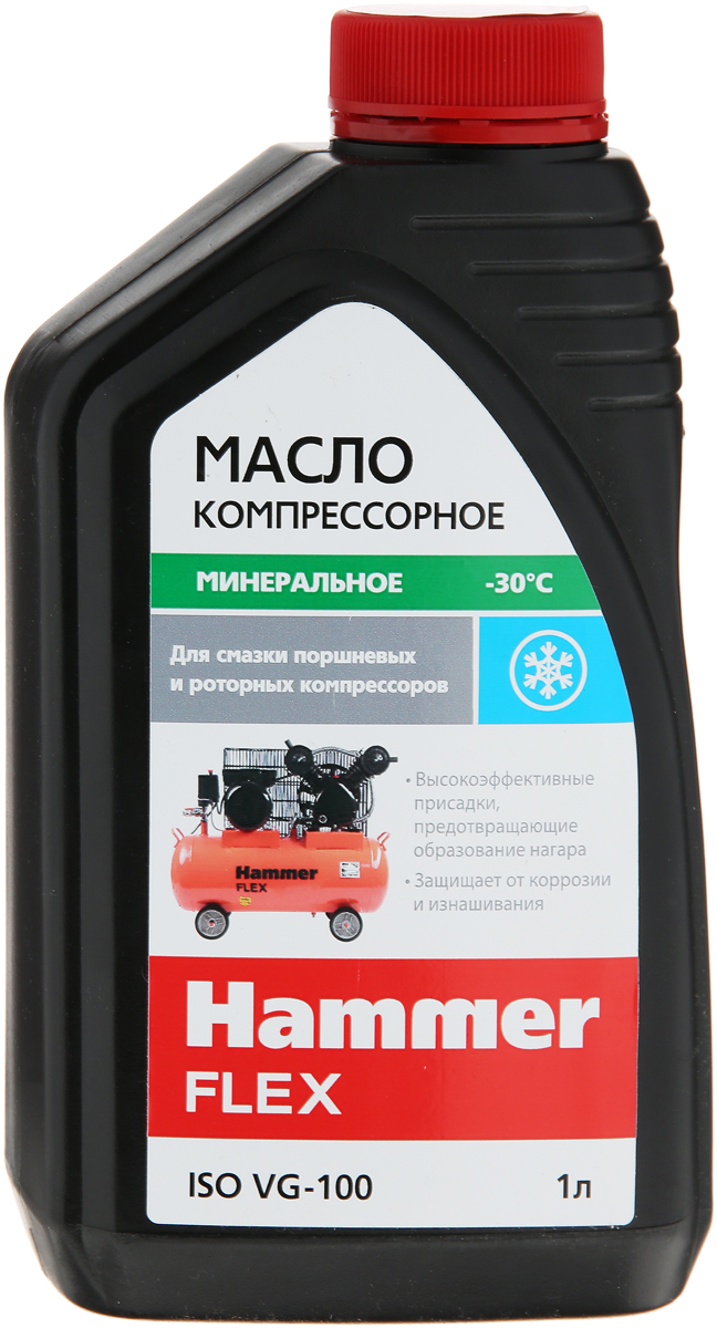 фото Масло Hammerflex "501-012", компрессорное, класс вязкости ISO VG-100, 1 л