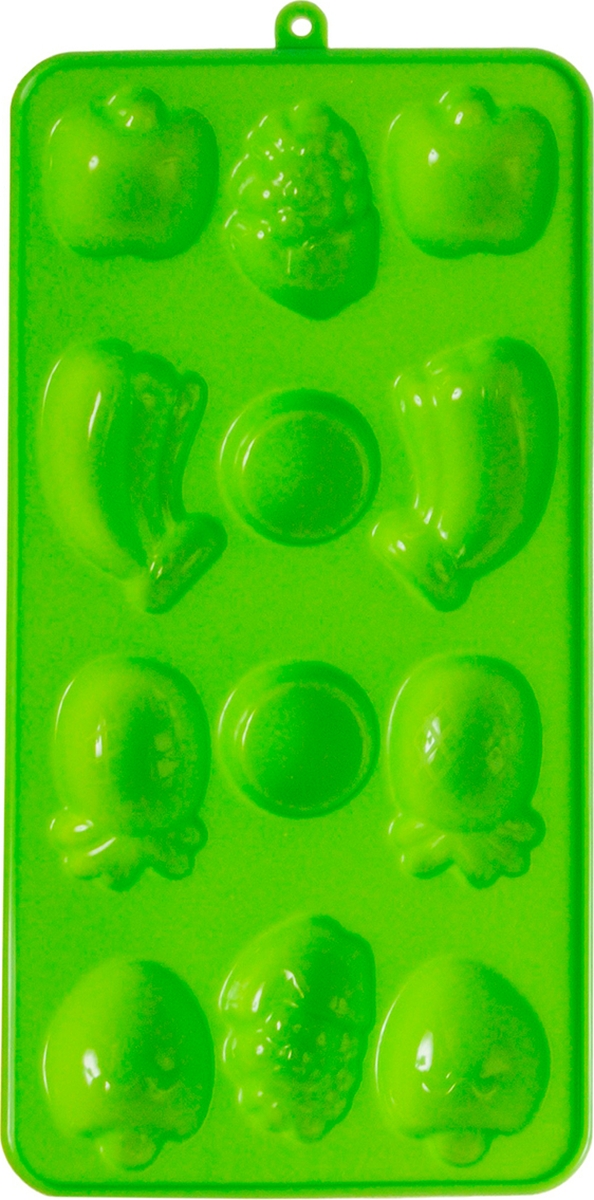 фото Форма для льда Atmosphere "Веселая кухня", силикон, цвет: зеленый