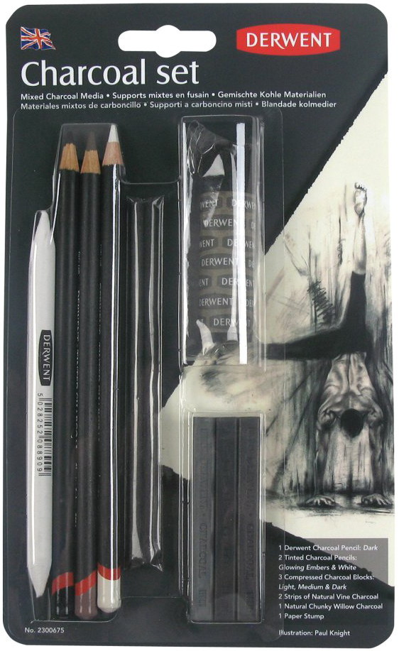 Набор угольных карандашей Derwent Charcoal, 10 предметов Набор угольных карандашей Derwent Charcoal, 10 предметов