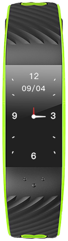 фото Фитнес-браслет Qumann QSB 12, зеленый, черный