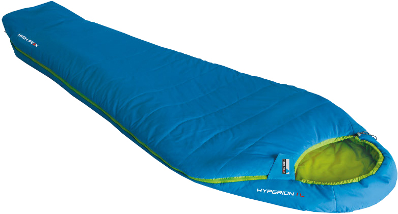 фото Мешок спальный High Peak "Hyperion 1M", цвет: голубой, зеленый, левосторонняя молния. 23360