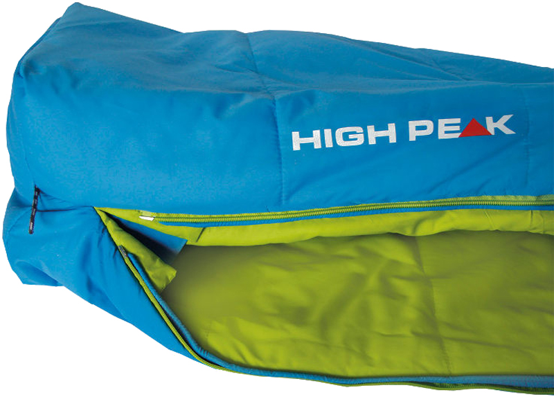 фото Мешок спальный High Peak "Hyperion 1M", цвет: голубой, зеленый, левосторонняя молния. 23360
