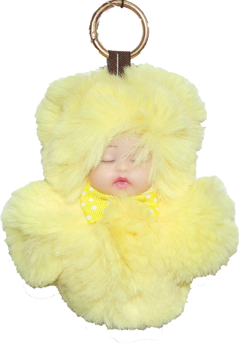 фото Брелок Vebtoy "Пушистый малыш", цвет: желтый. БР-813