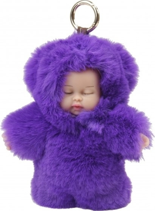 фото Брелок Vebtoy "Пушистый малыш", цвет: фиолетовый. БР-1203