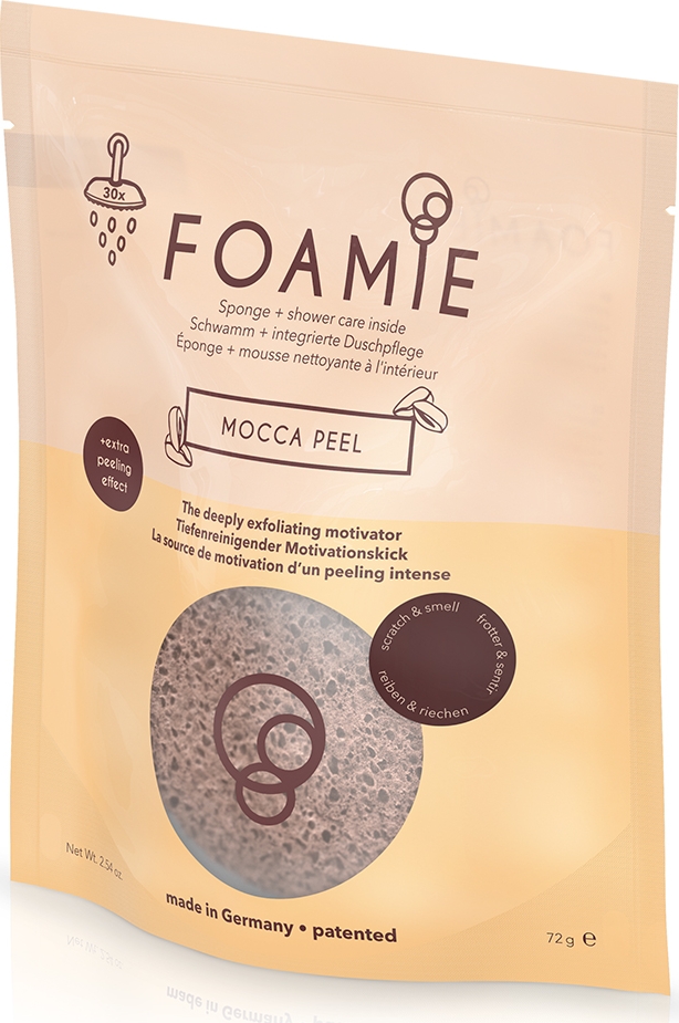 фото Foamie Пенящаяся губка для душа Mocca Peel