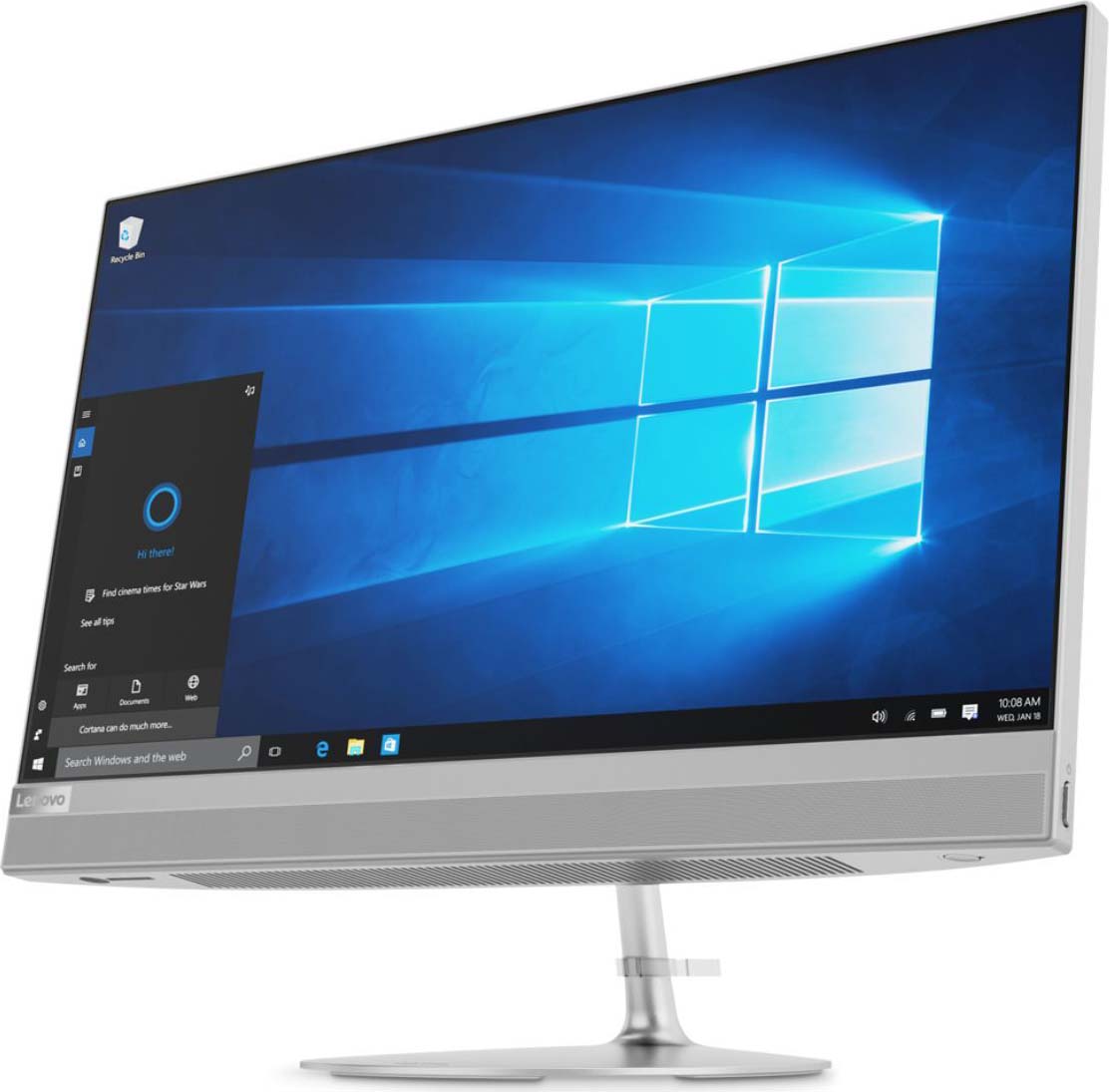 фото Моноблок Lenovo IdeaCentre 520-22IKU, F0D5002TRK, 21.5", серебристый