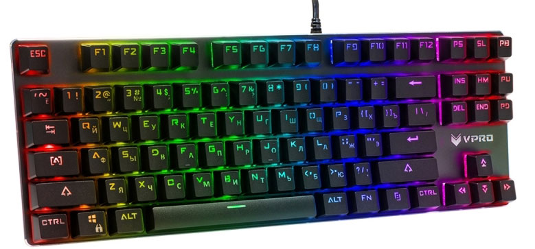 фото Игровая клавиатура Rapoo V500RGB Alloy, Black