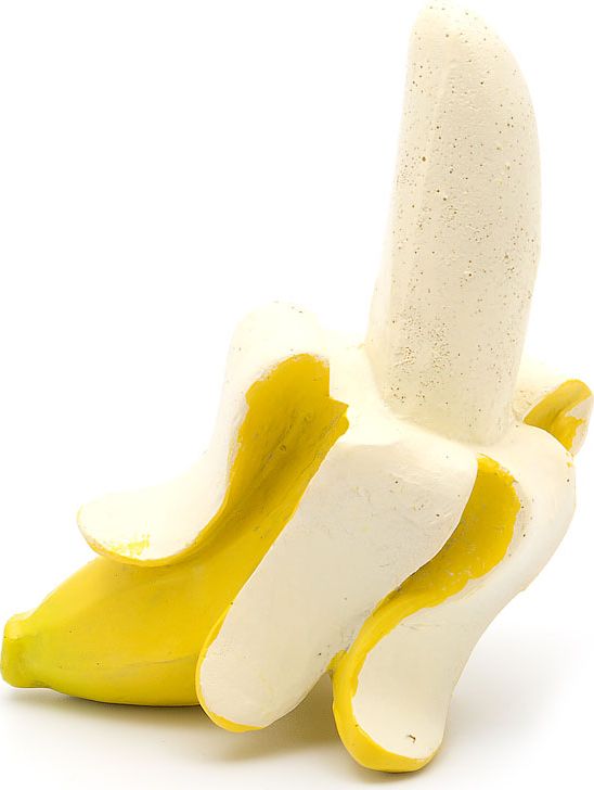 фото Подставка для очков "Банан", цвет: белый, желтый, 8,5 х 5,2 х 11 см