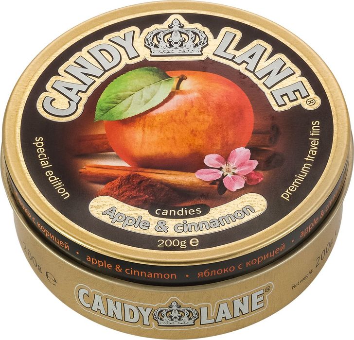 Сладкая Сказка Candy Lane карамель леденцовая яблоко с корицей, 200 г