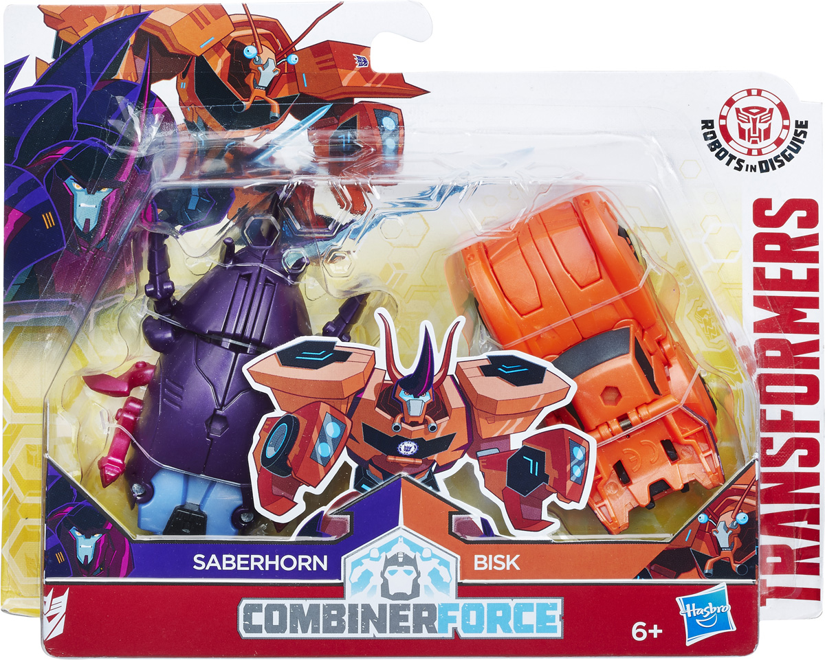 фото Transformers Трансформер Combiner Force Saberhorn & Bisk