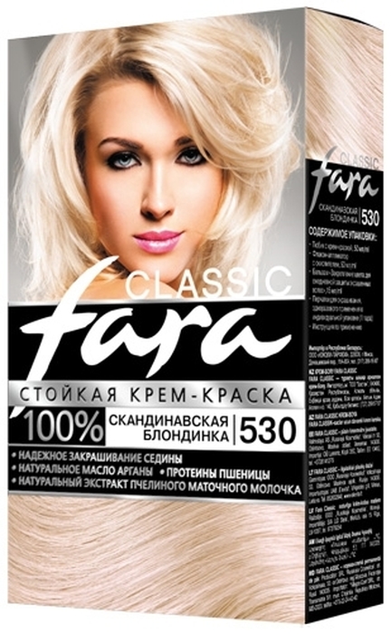 Краска для волос FARA Classic 530 скандинавская блондинка
