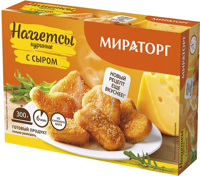 Наггетсы куриные с сыром Мираторг, 300 г