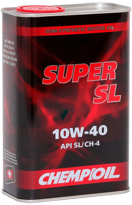 фото Масло моторное Chempioil Super SL SAE 10W-40 API SL/CH-4 METALL, полусинтетика, 4 л