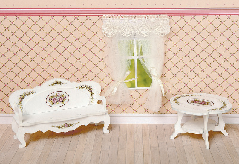 фото Набор мебели для кукол ЯиГрушка "Гостиная", 59411, 3 предмета